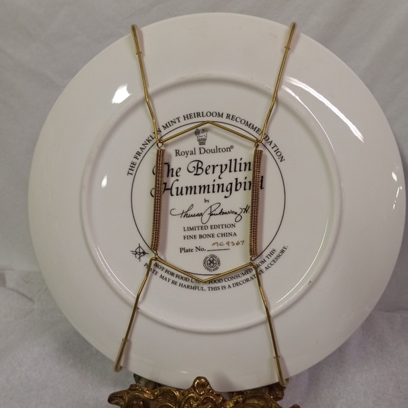 FRANKLIN Mint Heirloom Plate LTD Theresa Politowicz H. Berylline Rivoli #mc9367 - Picture 2 of 4